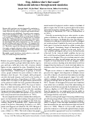 Cover page: Stop, children what’s that sound? Multi-modal inference through mental simulation