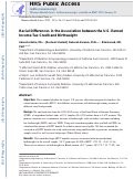 Cover page: Racial Differences in the Association between the U.S. Earned Income Tax Credit and Birthweight