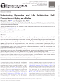 Cover page: Volunteering Dynamics and Life Satisfaction: Self-Perceptions of Aging as a Buffer.