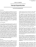 Cover page: Postsurgical Hypoparathyroidism