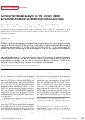 Cover page: Chronic Peritoneal Dialysis in the United States: Declining Utilization Despite Improving Outcomes