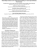 Cover page: Mental Representations and Computational Modeling of Context-Specific HumanNorm Systems