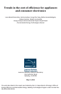 Cover page: Trends in the cost of efficiency for appliances and consumer electronics