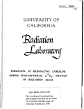 Cover page: Formation of Radioactive Citrulline During Photosynthetic C14O2-Fixation by Blue-Green 
Algae