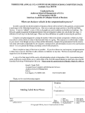 Cover page of Thirteenth Annual UCLA Survey of Business School Computer Usage: 1995-1996 Academic Year - Questionnaire