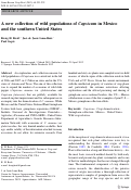 Cover page: Multiple lines of evidence for the origin of domesticated chili pepper, Capsicum annuum, in Mexico