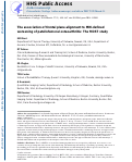 Cover page: The association of frontal plane alignment to MRI-defined worsening of patellofemoral osteoarthritis: the MOST study