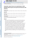 Cover page: Amyotrophic Lateral Sclerosis-Associated Mutants of SOD1 Modulate miRNA Biogenesis through Aberrant Interactions with Exportin 5.