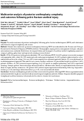 Cover page: Multicenter analysis of posterior urethroplasty complexity and outcomes following pelvic fracture urethral injury