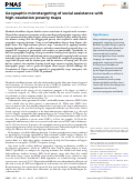 Cover page: Geographic microtargeting of social assistance with high-resolution poverty maps