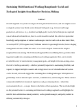 Cover page: Sustaining Working Rangelands: Insights from Rancher Decision Making