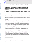 Cover page: Social stability influences the association between adrenal responsiveness and hair cortisol concentrations in rhesus macaques