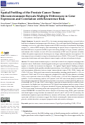 Cover page: Spatial Profiling of the Prostate Cancer Tumor Microenvironment Reveals Multiple Differences in Gene Expression and Correlation with Recurrence Risk