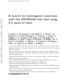 Cover page: A search for cosmogenic neutrinos with the ARIANNA test bed using 4.5 years of data