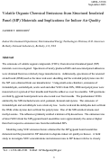 Cover page: Volatile organic chemical emissions from structural insulated panel 
(SIP) materials and implications for indoor air quality