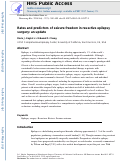 Cover page: Rates and predictors of seizure freedom in resective epilepsy surgery: an update