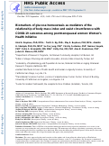 Cover page: Biomarkers of glucose homeostasis as mediators of the relationship of body mass index and waist circumference with COVID-19 outcomes among postmenopausal women: The Womens Health Initiative.