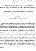 Cover page: Structural Evolution of Layered Hybrid Lead Iodide Perovskites in Colloidal Dispersions