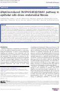 Cover page: ΔNp63α-induced DUSP4/GSK3β/SNAI1 pathway in epithelial cells drives endometrial fibrosis