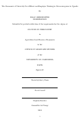 Cover page: The Economics of University Peer Effects and Employee Training in Microenterprises in Uganda