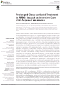 Cover page: Prolonged Glucocorticoid Treatment in ARDS: Impact on Intensive Care Unit-Acquired Weakness