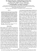 Cover page: Revealing the Dynamics of Medical Diagnostic Reasoning as Step-by-Step Cognitive Process Trajectories