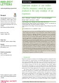 Cover page: Expression analyses of cave mollies (Poecilia mexicana) reveal key genes involved in the early evolution of eye regression