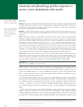 Cover page: Anatomy and physiology predict response to motor cortex stimulation after stroke