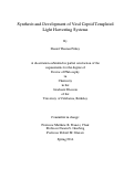 Cover page: Synthesis and Development of Viral Capsid Templated Light Harvesting Systems
