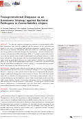 Cover page: Transgenerational Diapause as an Avoidance Strategy against Bacterial Pathogens in Caenorhabditis&nbsp;elegans.