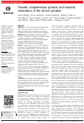 Cover page: Towards comprehensive syntactic and semantic annotations of the clinical narrative