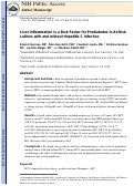 Cover page: Liver inflammation is a risk factor for prediabetes in at‐risk latinos with and without hepatitis C infection