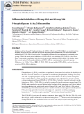 Cover page: Differential Inhibition of Group IVA and Group VIA Phospholipases A2 by 2-Oxoamides