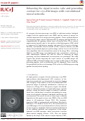 Cover page: Enhancing the signal-to-noise ratio and generating contrast for cryo-EM images with convolutional neural networks