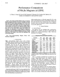 Cover page: Performance Comparison of Nb3Sn Magnets at LBNL