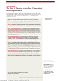 Cover page: The Role of Clusterin in Amyloid-β–Associated Neurodegeneration