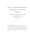 Cover page: Perspectives on OECD Economic Integration:  Implications for US Current Account Adjustment