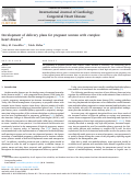 Cover page: Development of delivery plans for pregnant women with complex heart disease.