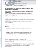 Cover page: Air pollution and traffic noise interact to affect cognitive health in older Mexican Americans