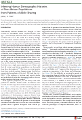 Cover page: Inferring Human Demographic Histories of Non-African Populations from Patterns of Allele Sharing