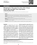 Cover page: Management of Neovaginal Secretions After Salvage Gender Affirming Right-Colon Vaginoplasty Using Glycopyrrolate.