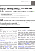 Cover page: Ensemble learning for classifying single-cell data and projection across reference atlases