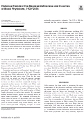 Cover page: Historical Trends in the Representativeness and Incomes of Black Physicians, 1900–2018