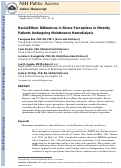 Cover page: Racial/ethnic differences in illness, perceptions in minority patients undergoing maintenance hemodialysis.