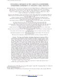 Cover page: Ecological Research in the Large-Scale Biosphere-Atmosphere Experiment in Amazonia: Early Results, 2004 