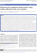 Cover page: Enhancing the graphene photocurrent using surface plasmons and a p-n junction