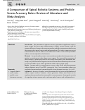 Cover page: A Comparison of Spinal Robotic Systems and Pedicle Screw Accuracy Rates: Review of Literature and Meta-Analysis