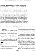 Cover page: Equilibrium shoreline response of a high wave energy beach