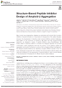 Cover page: Structure-Based Peptide Inhibitor Design of Amyloid-β Aggregation.