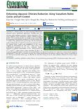 Cover page: Enhancing Aqueous Chlorate Reduction Using Vanadium Redox Cycles and pH Control.